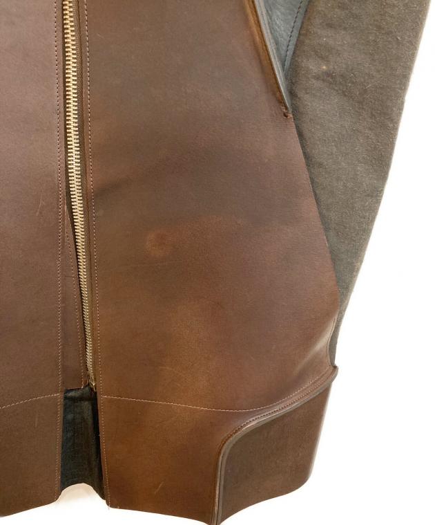 中古・古着通販】RICK OWENS (リックオウエンス) 切替レザーベスト