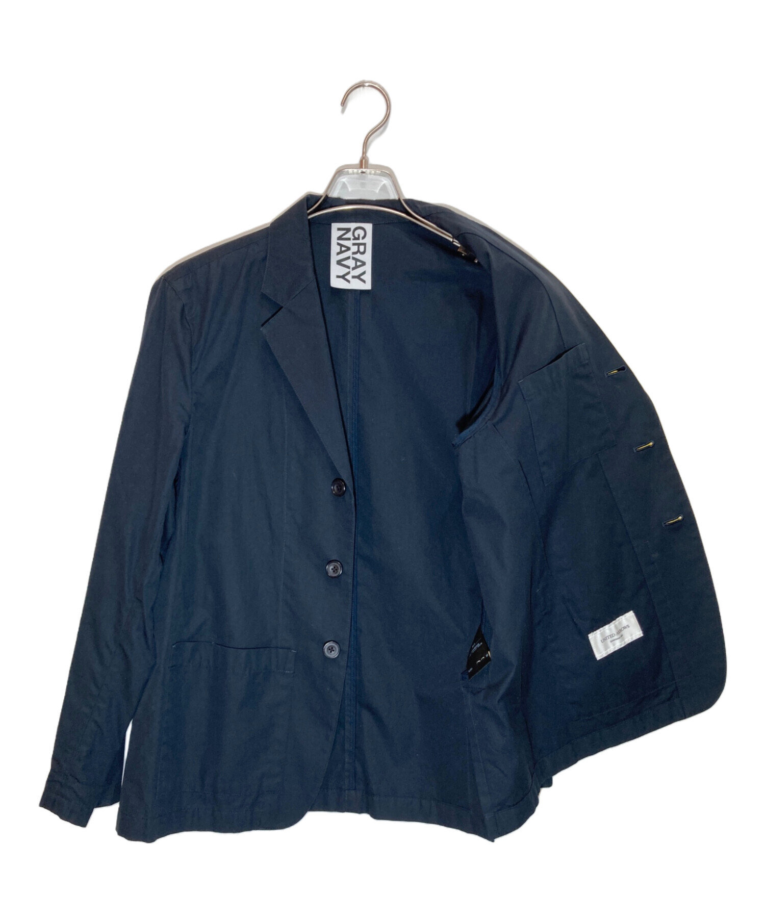 UNITED ARROWS - UNITED ARROWS カジュアルジャケット 38(M位) 紺 【古着】【中古】 中古・古着通販】UNITED ARROWS (ユナイテッドアローズ) ソリッド