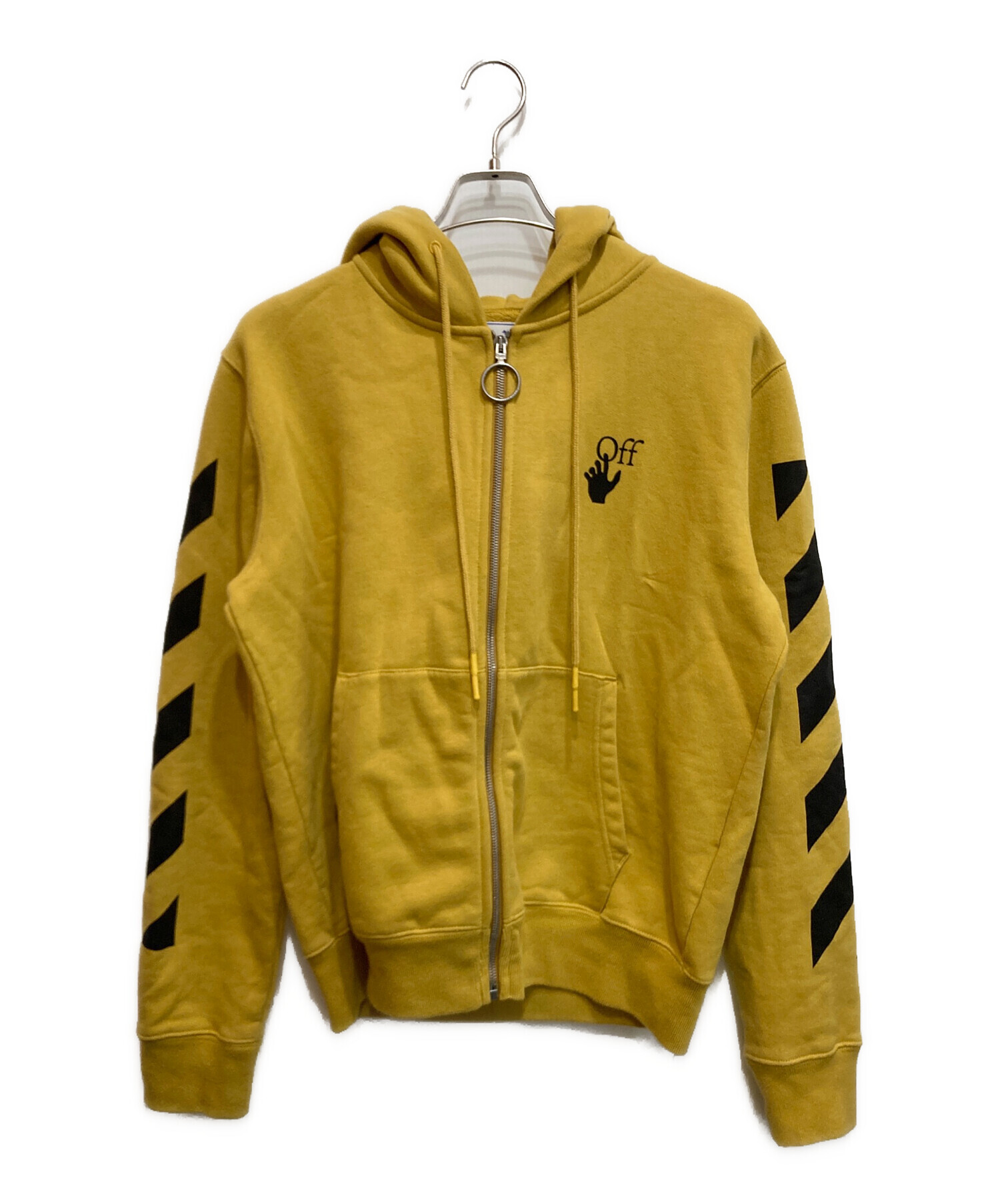 中古・古着通販】OFFWHITE (オフホワイト) ジップパーカー イエロー