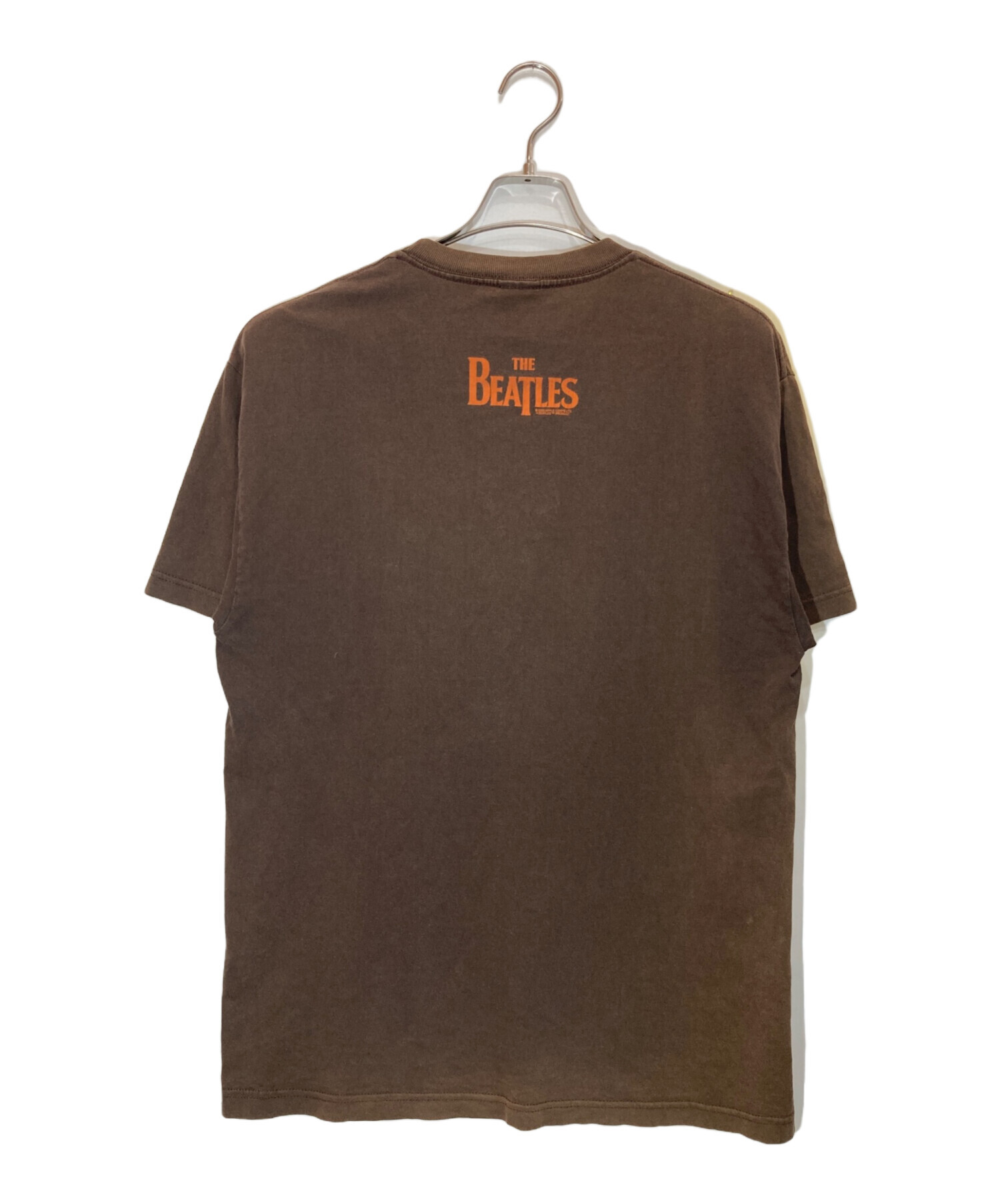 古着 THE BEATLES THE BEATLES ビートルズ 大判プリント バンドTシャツ バンT レディースL /eaa429724 中古・古着通販】THE BEATLES (ビートルズ) バンドTシャツ ブラウン