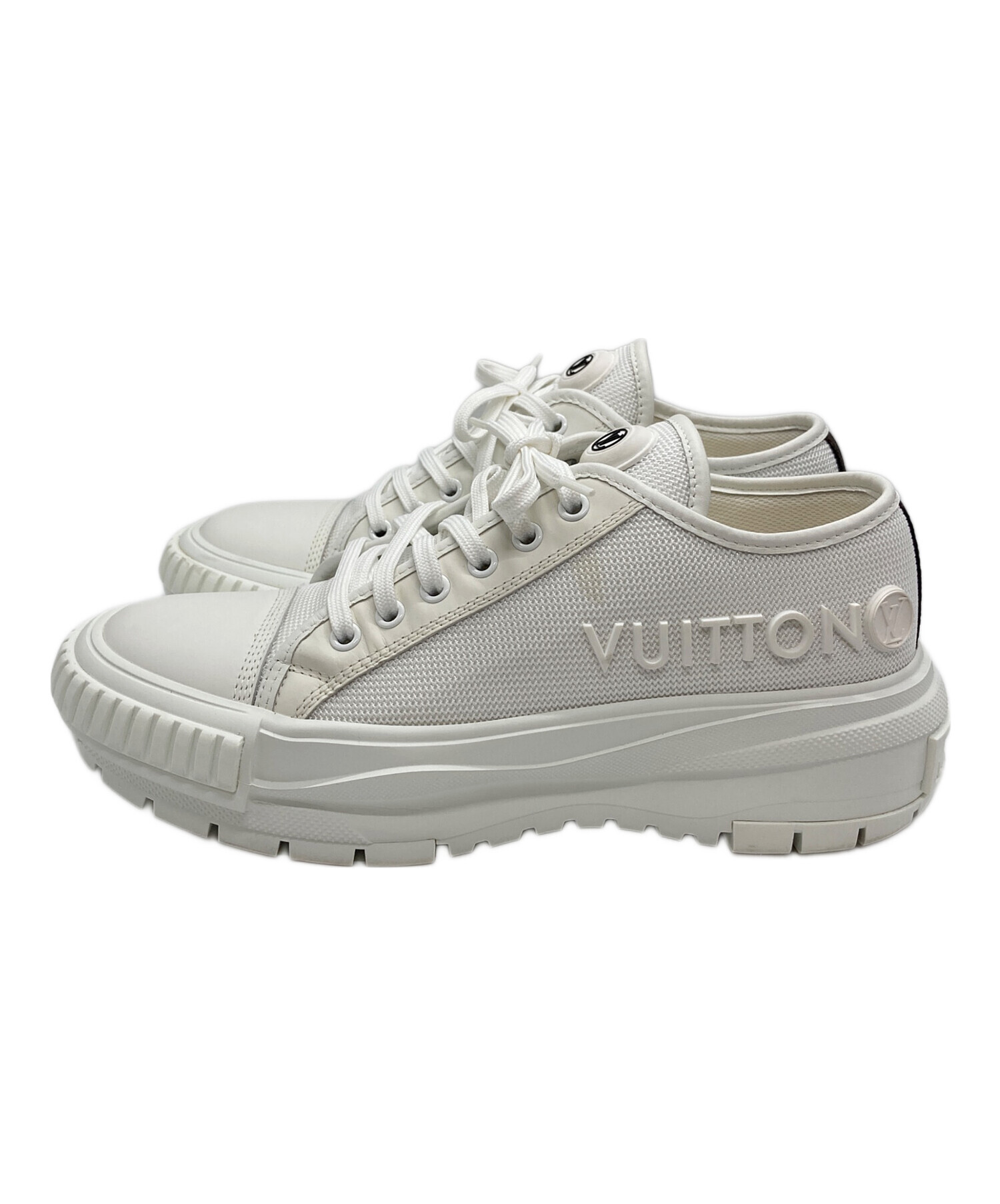 スーパーホワイトLV 【中古】 中古・古着通販】LOUIS VUITTON (ルイ ヴィトン) LV SQUAD SNEAKER
