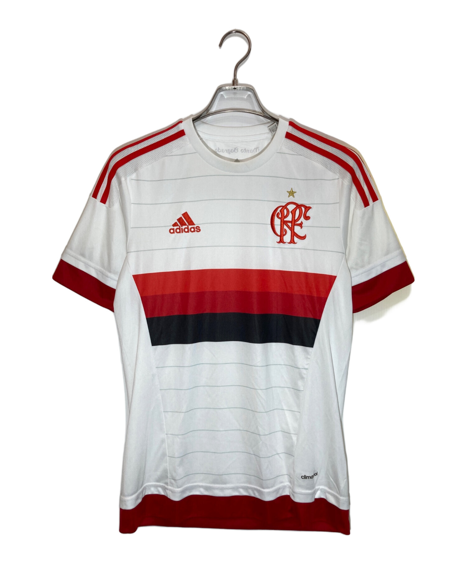 中古・古着通販】adidas (アディダス) ゲームシャツ レッド×ホワイト