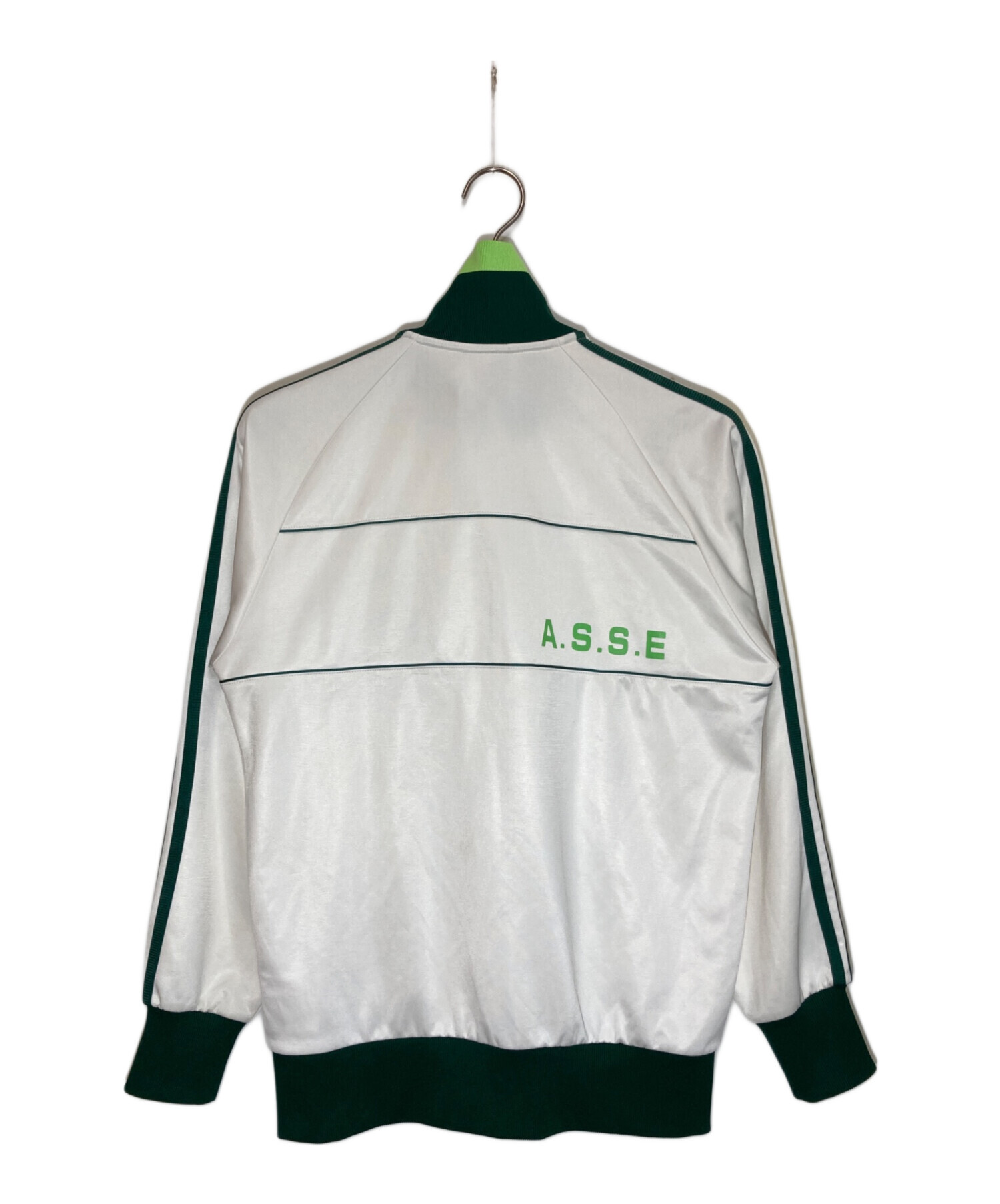  トラックジャケットホワイト/グリーン　古着　ビンテージ　希少 中古・古着通販】adidas (アディダス) トラックジャケット ホワイト