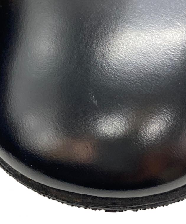 中古・古着通販】PRADA (プラダ) レザーフラットシューズ ブラック
