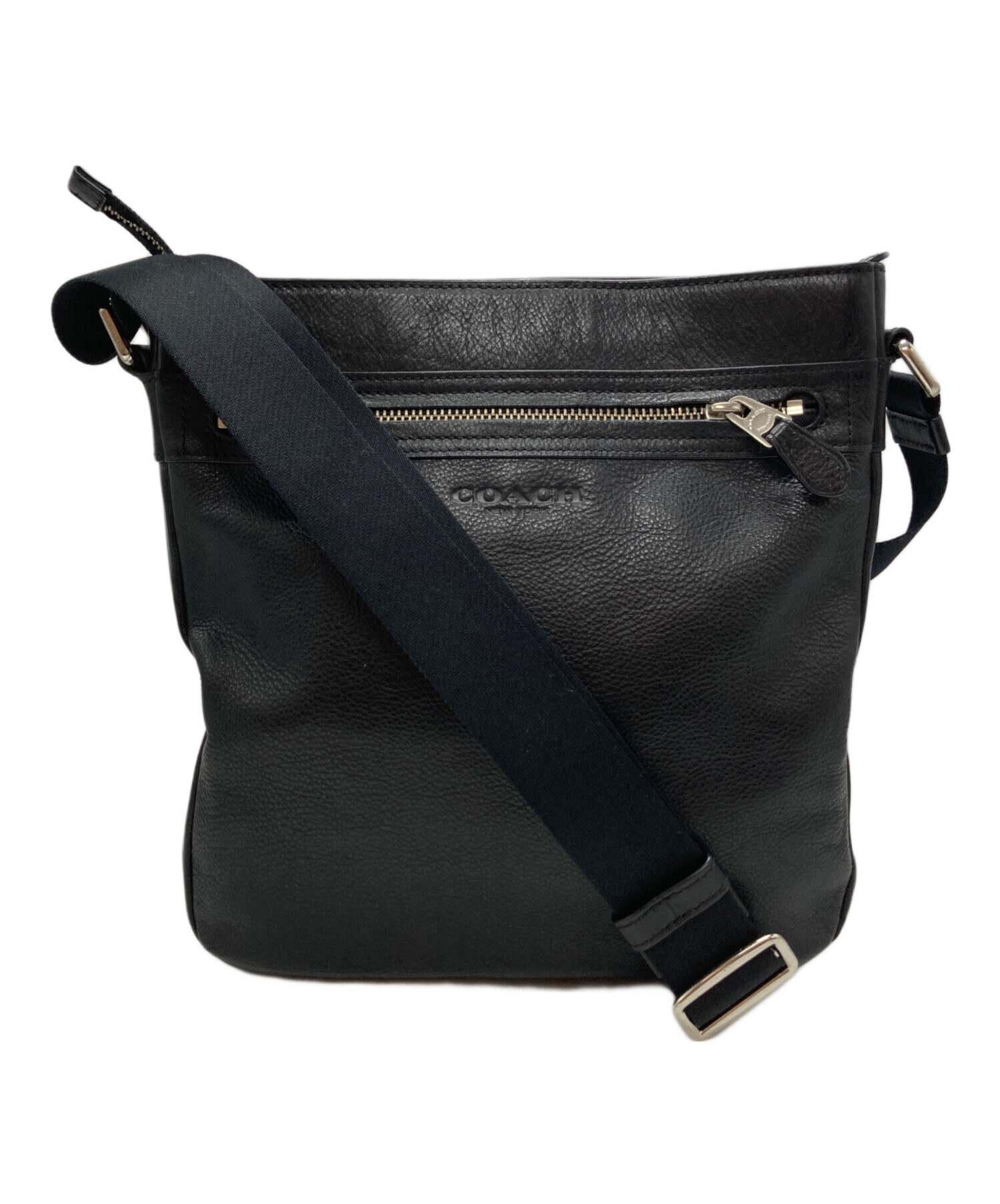 【新品未使用】コーチ　COACH ショルダーバッグ 中古・古着通販】COACH (コーチ) レザーショルダーバッグ ブラック