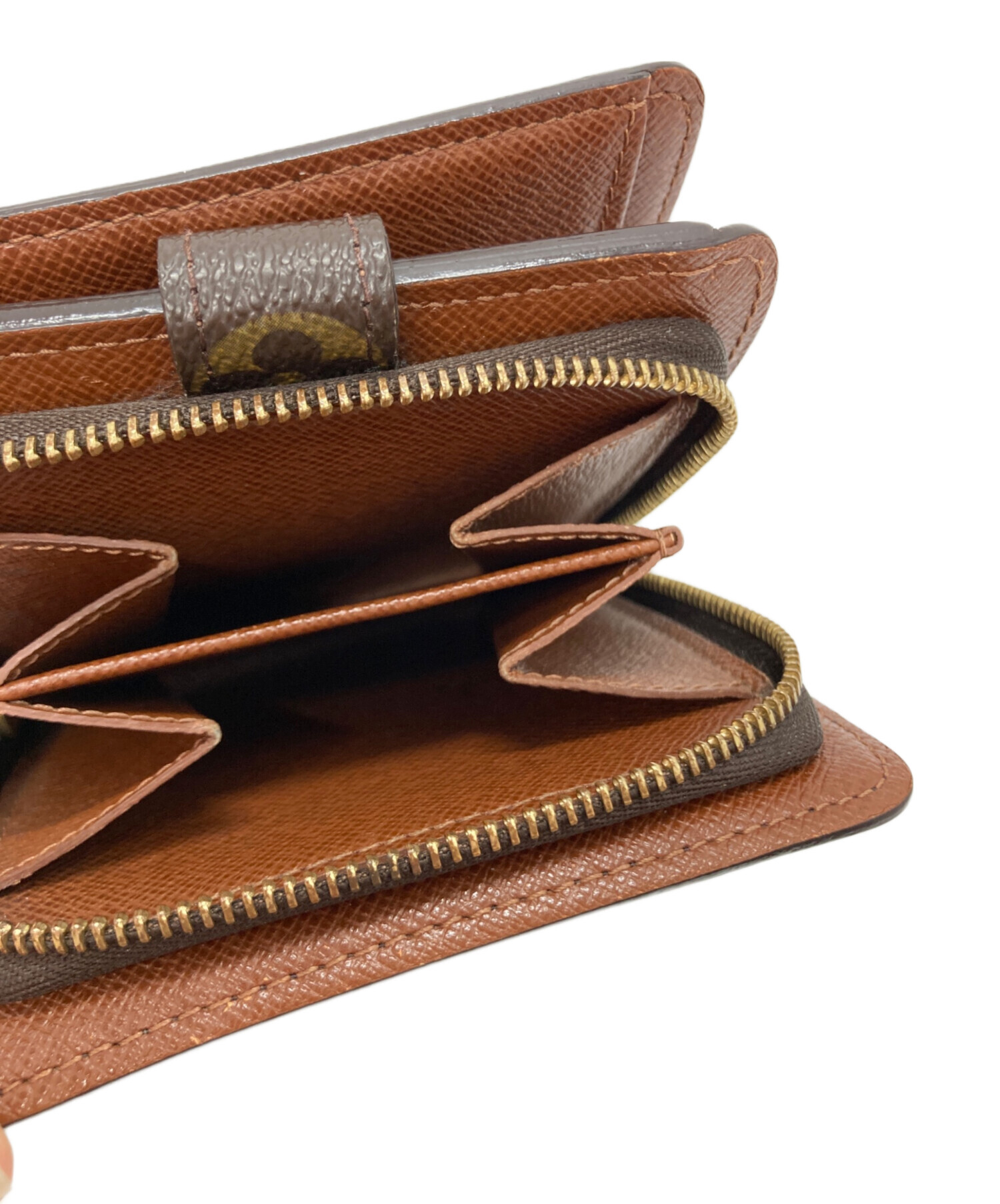 LOUIS VUITTON ルイヴィトン 財布・ケース  茶 【古着】【中古】【送料無料】 中古・古着通販】LOUIS VUITTON (ルイ ヴィトン) 2つ折り財布 ブラウン
