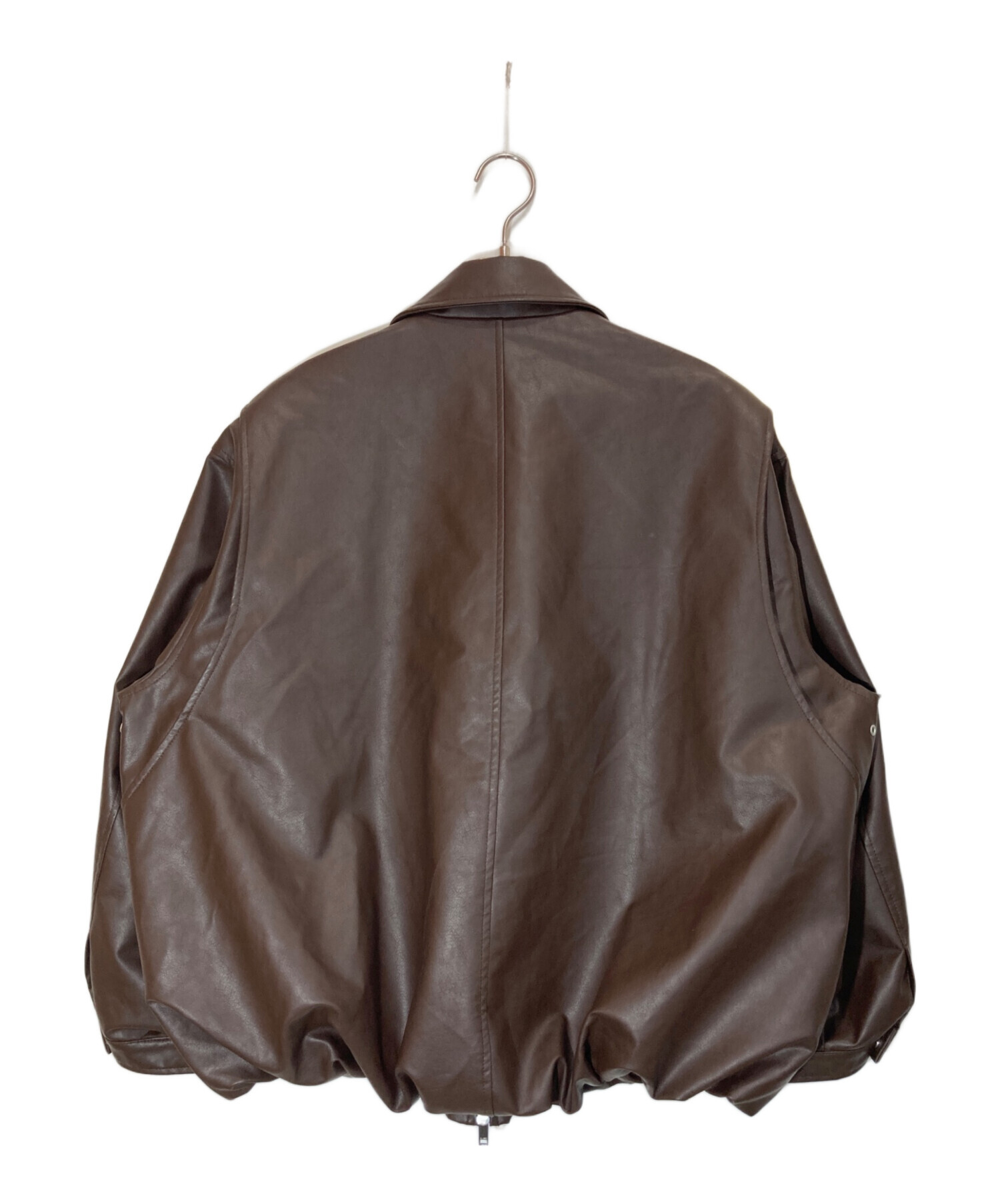 中古・古着通販】CLANE (クラネ) FAKE LEATHER BALLOON JACKET