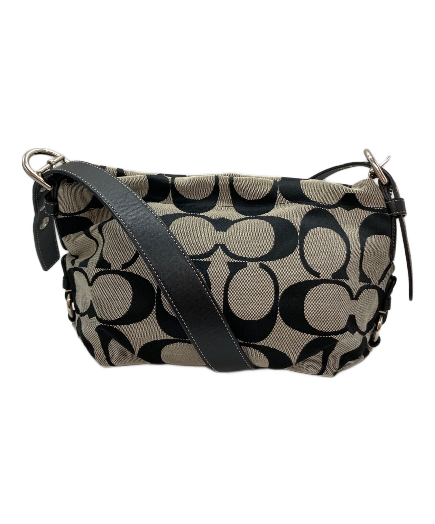 COACH ショルダーバッグ ベージュ/ブラック COACH コーチ ショルダー 