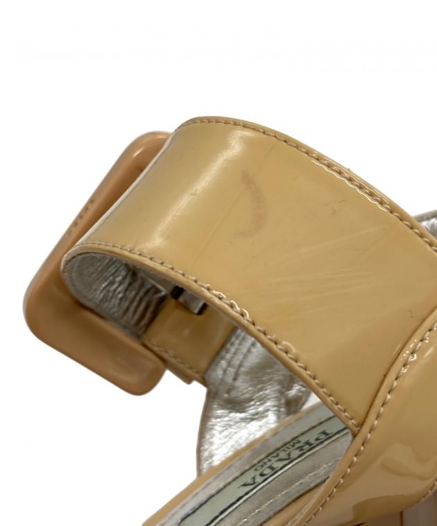 中古・古着通販】PRADA (プラダ) ヒールパンプス ベージュ サイズ:SIZE