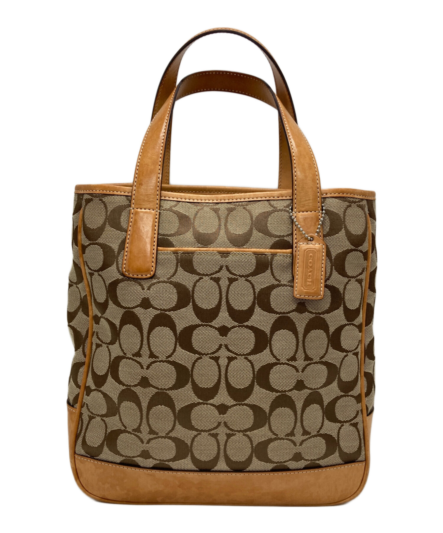 中古・古着通販】COACH (コーチ) シグネチャー トートバッグ ベージュ
