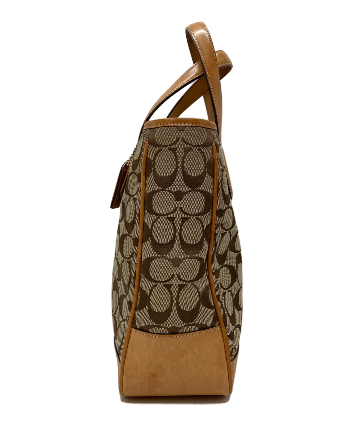 中古・古着通販】COACH (コーチ) シグネチャー トートバッグ ベージュ