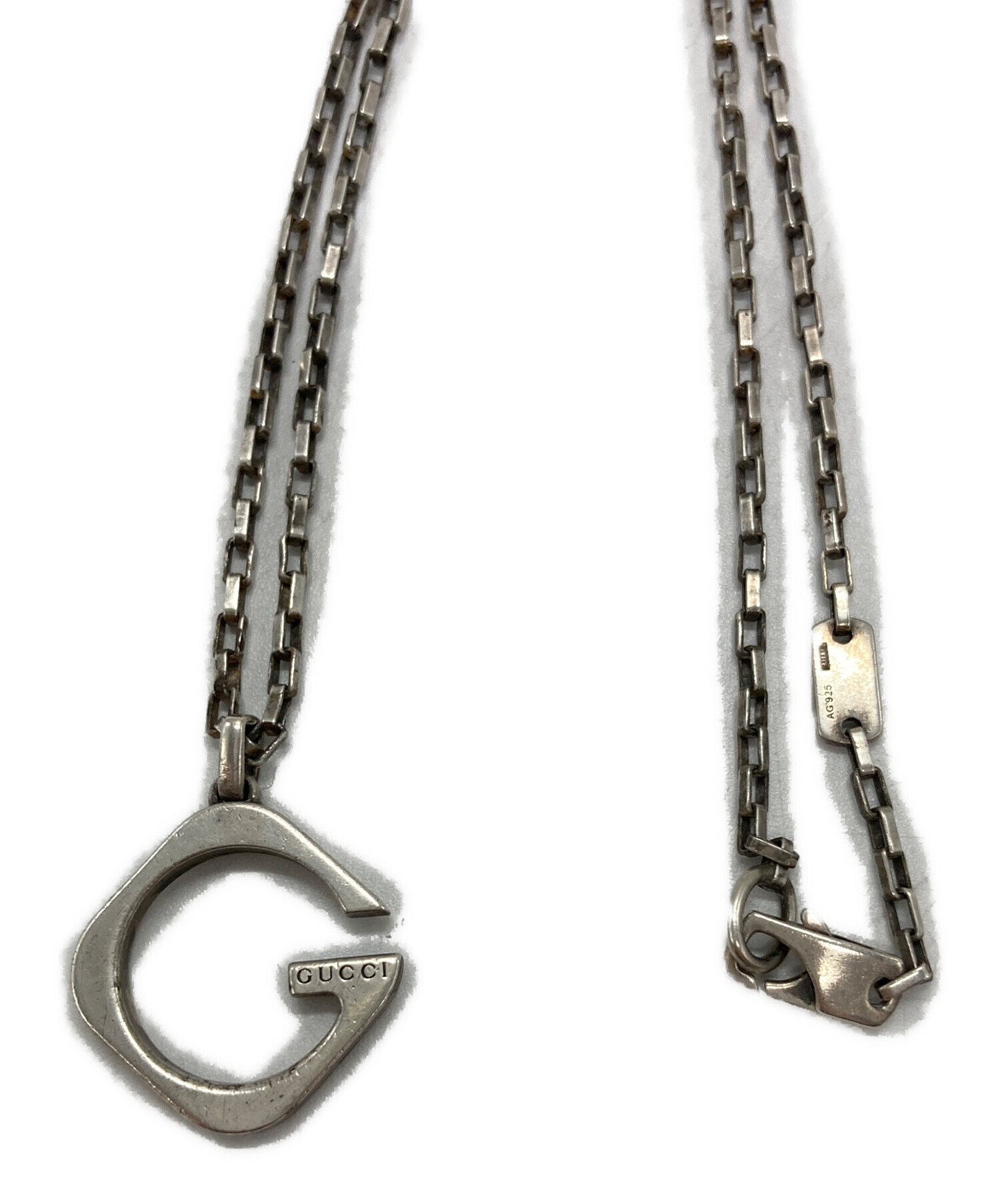 中古・古着通販】GUCCI (グッチ) シルバーネックレス シルバー サイズ