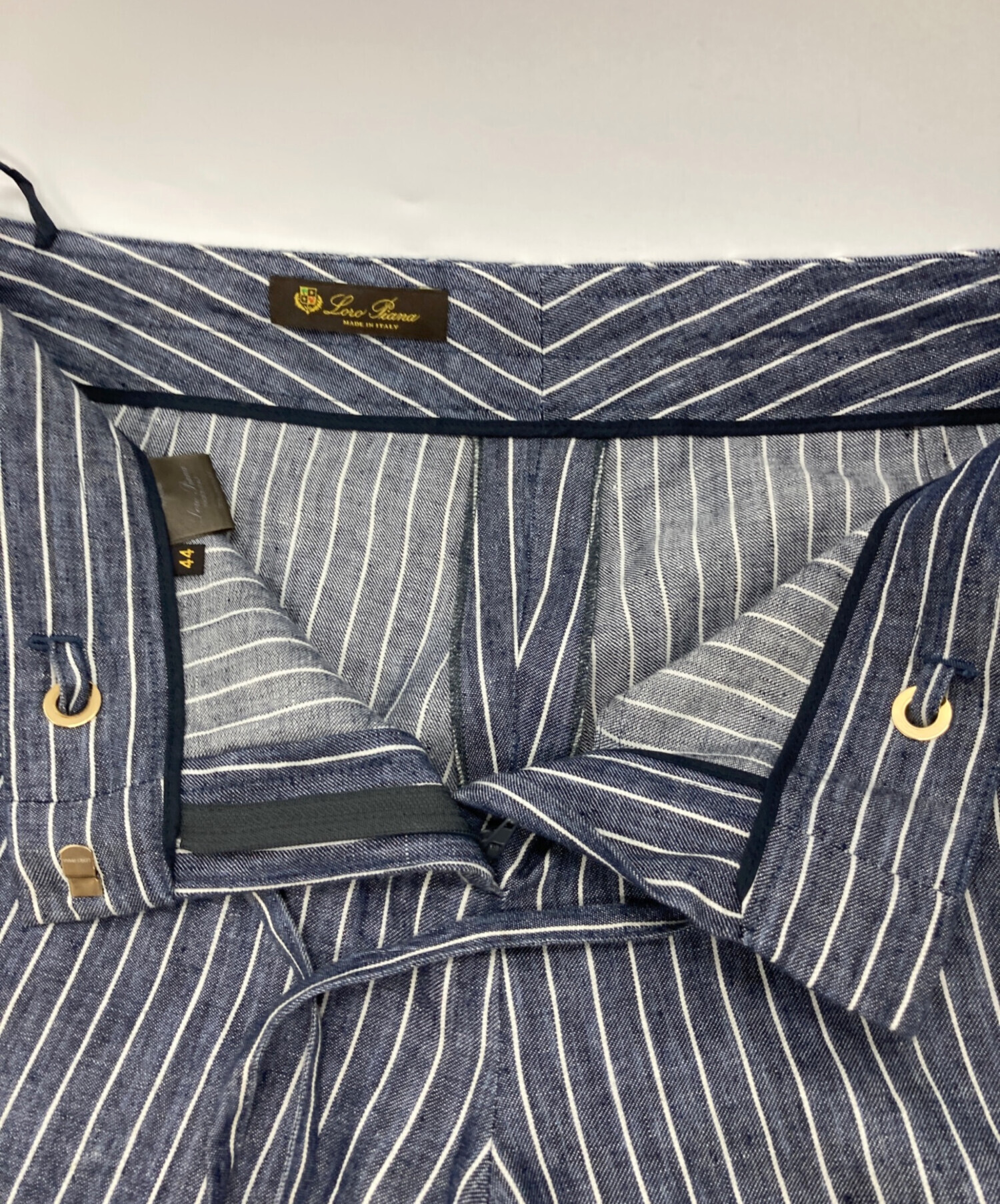 中古・古着通販】LORO PIANA (ロロピアーナ) リネンストライプパンツ