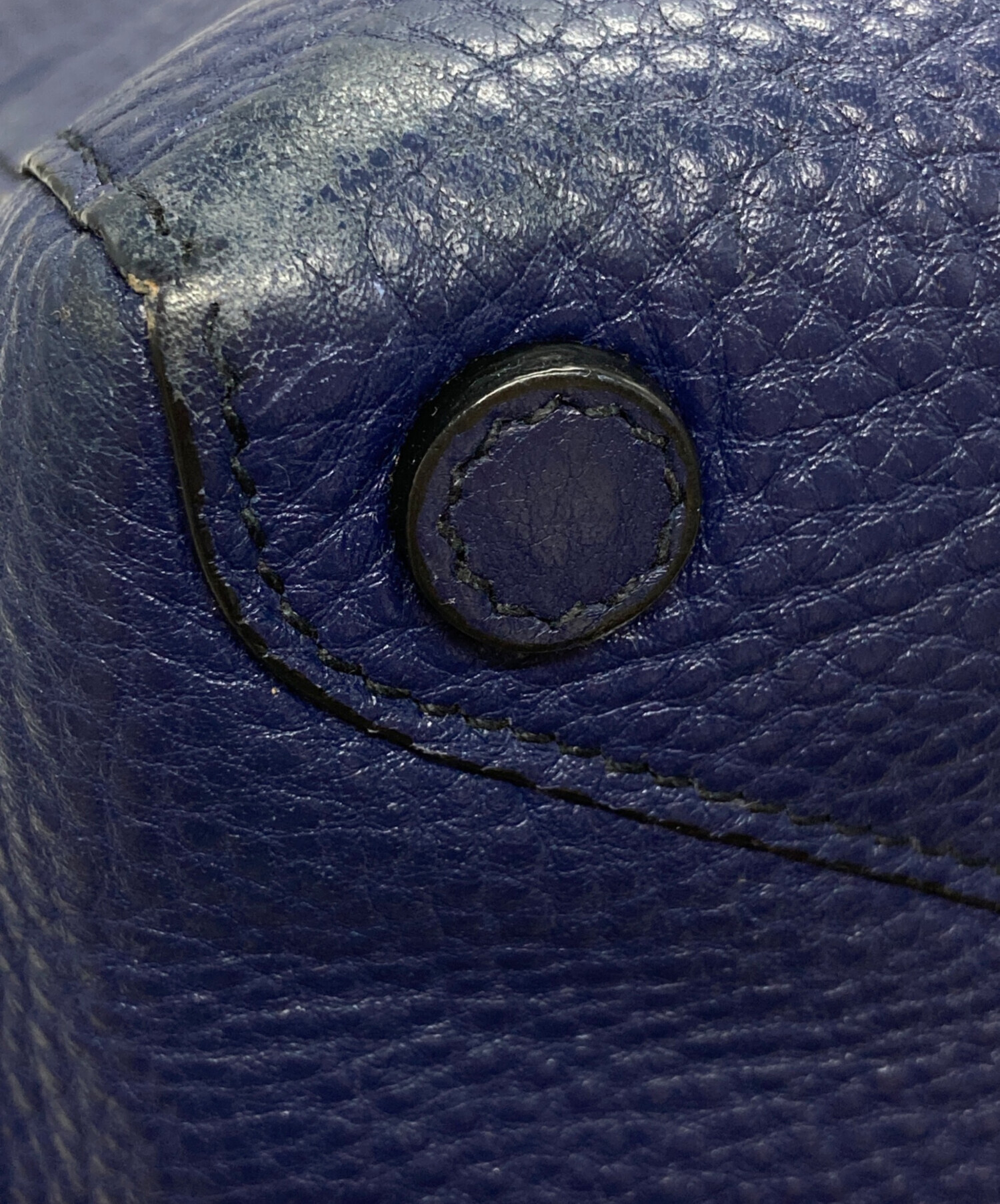 中古・古着通販】PRADA (プラダ) トライアングルロゴレザートート