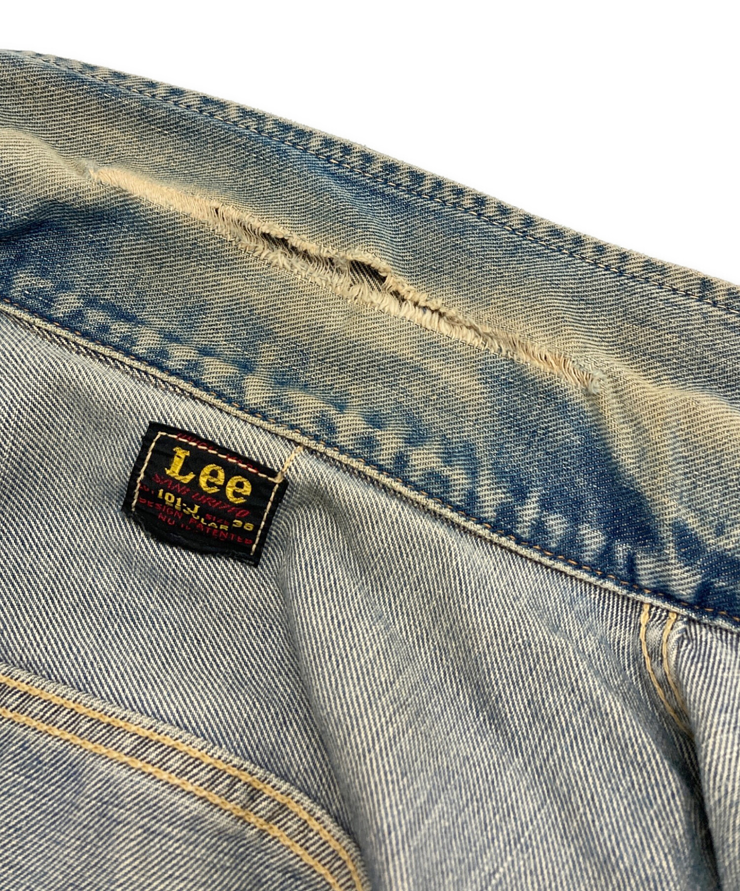【中古】 今野の古文ダイジェスト 中古・古着通販】LEE (リー) 101-J デニムジャケット ブルー サイズ:38