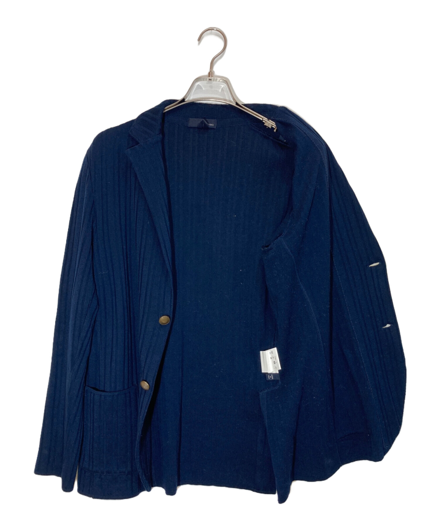 中古・古着通販】LARDINI (ラルディーニ) ニットジャケット ネイビー