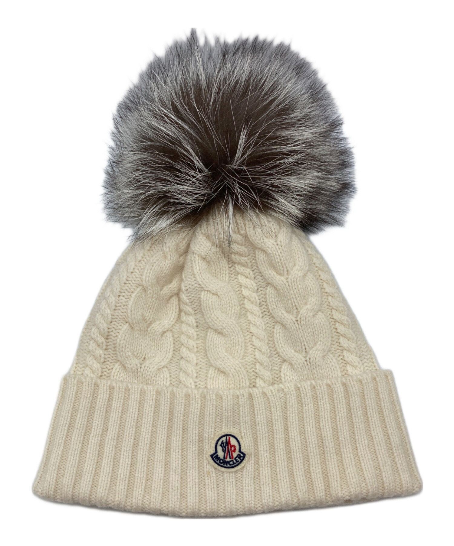 新品未使用タグ付き♡MONCLER アイボリー ニット帽 モンクレール♡ 中古・古着通販】MONCLER (モンクレール) BERRETTO TRICOT アイボリー