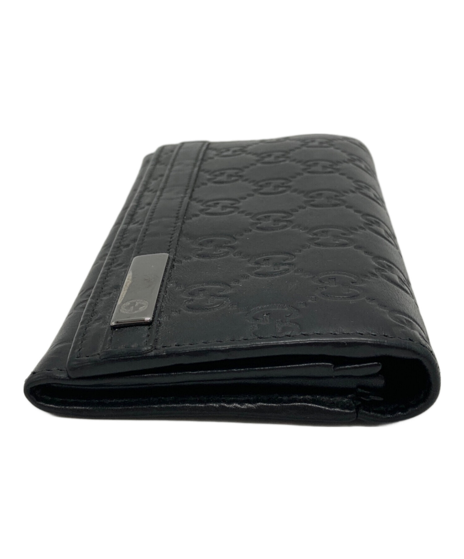 中古・古着通販】GUCCI (グッチ) GGシマ レザーロングウォレット