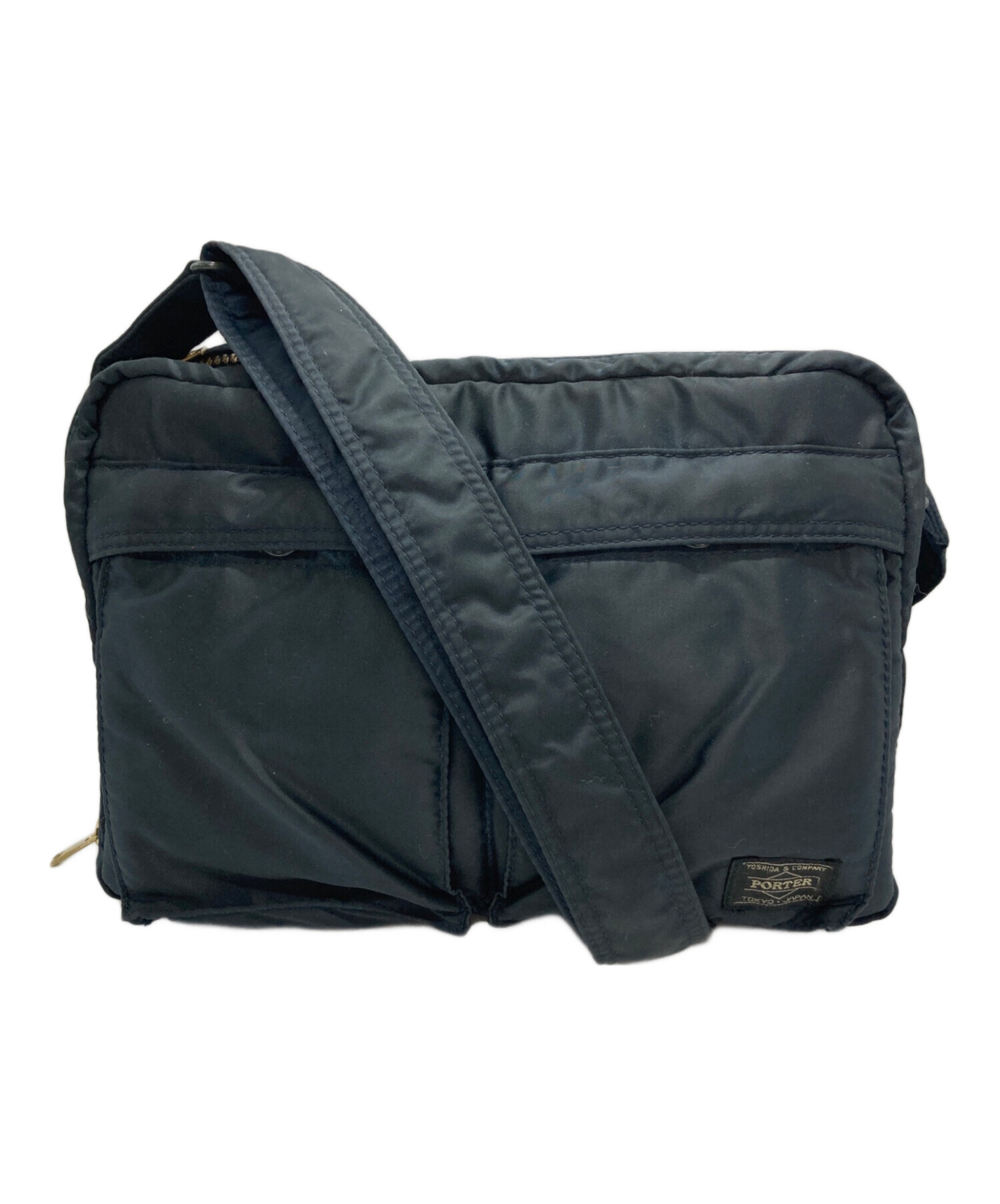 中古・古着通販】PORTER (ポーター) TANKER SHOULDER BAG(L) ネイビー 中古・古着通販】PORTER (ポーター) TANKER SHOULDER BAG(L) ネイビー