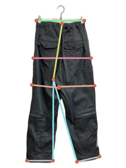 中古・古着通販】Name. (ネーム) ジップデザインパンツ グレー サイズ