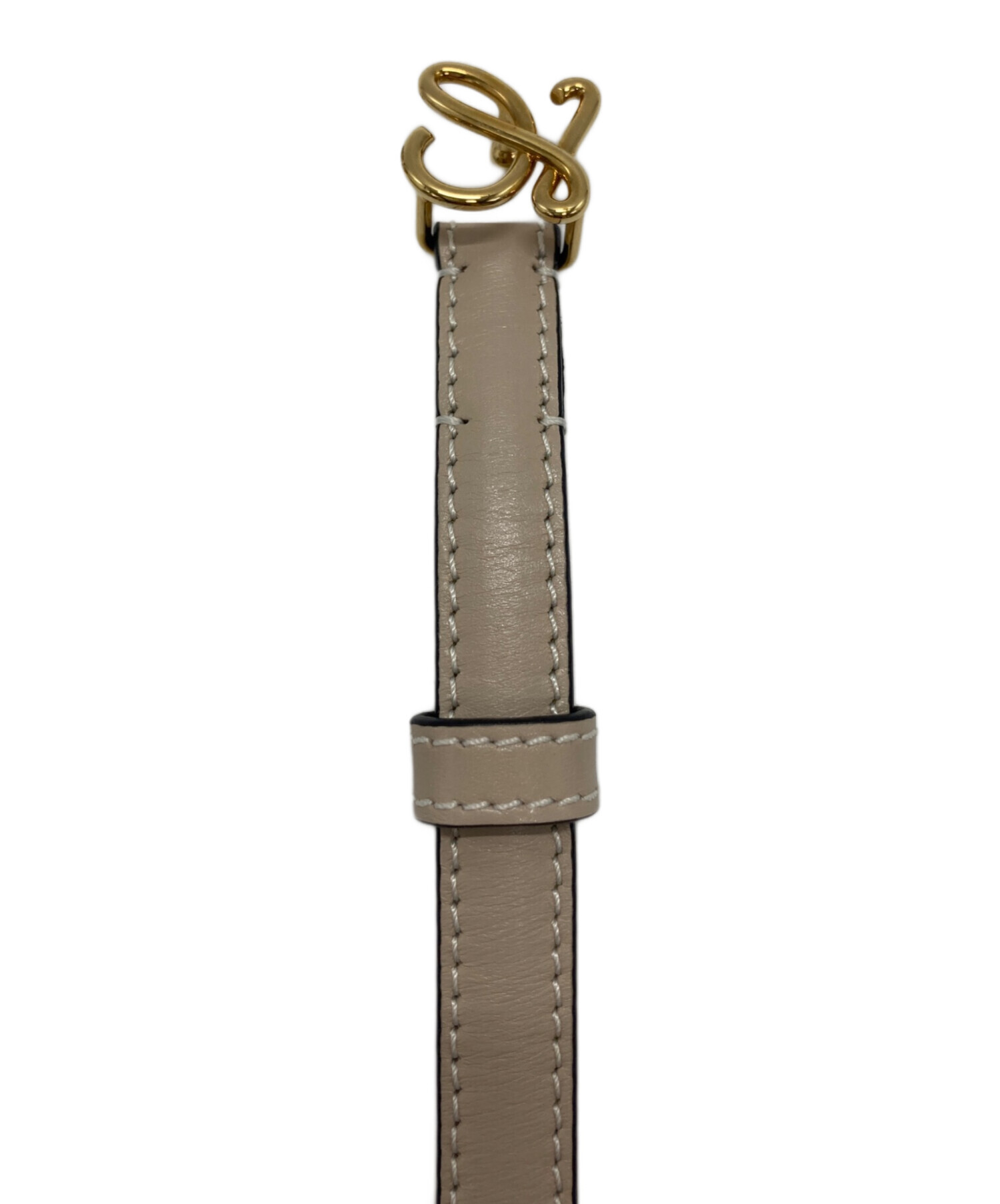 中古・古着通販】LOEWE (ロエベ) L バックルベルト ベージュ サイズ