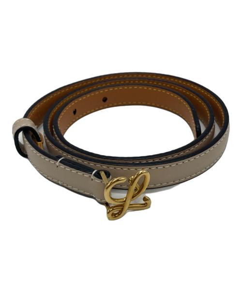 中古・古着通販】LOEWE (ロエベ) L バックルベルト ベージュ サイズ