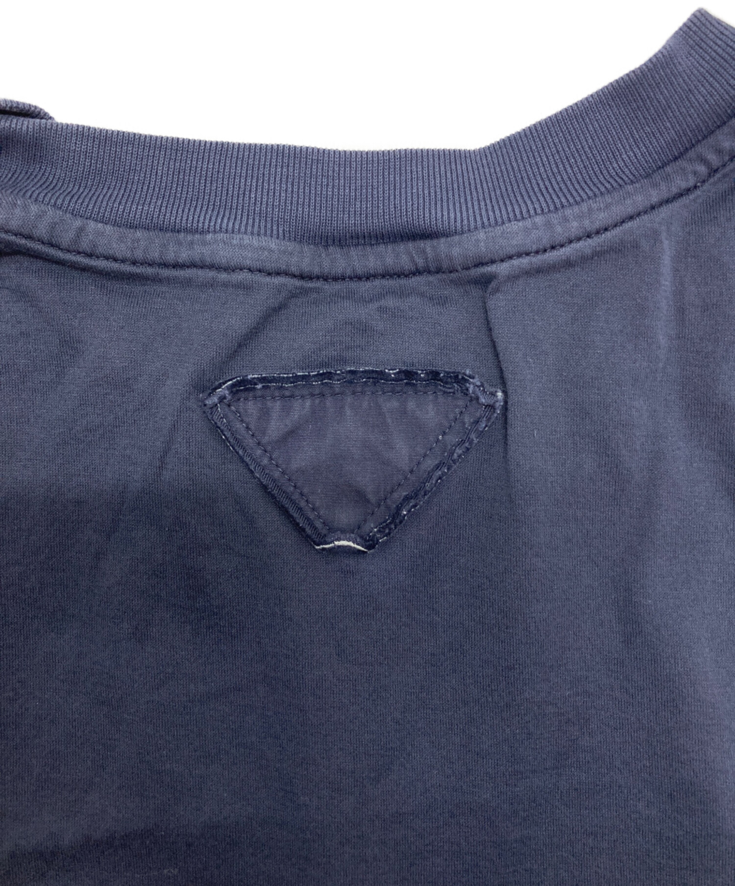 中古・古着通販】PRADA (プラダ) 半袖Tシャツ ネイビー サイズ:Ⅿ