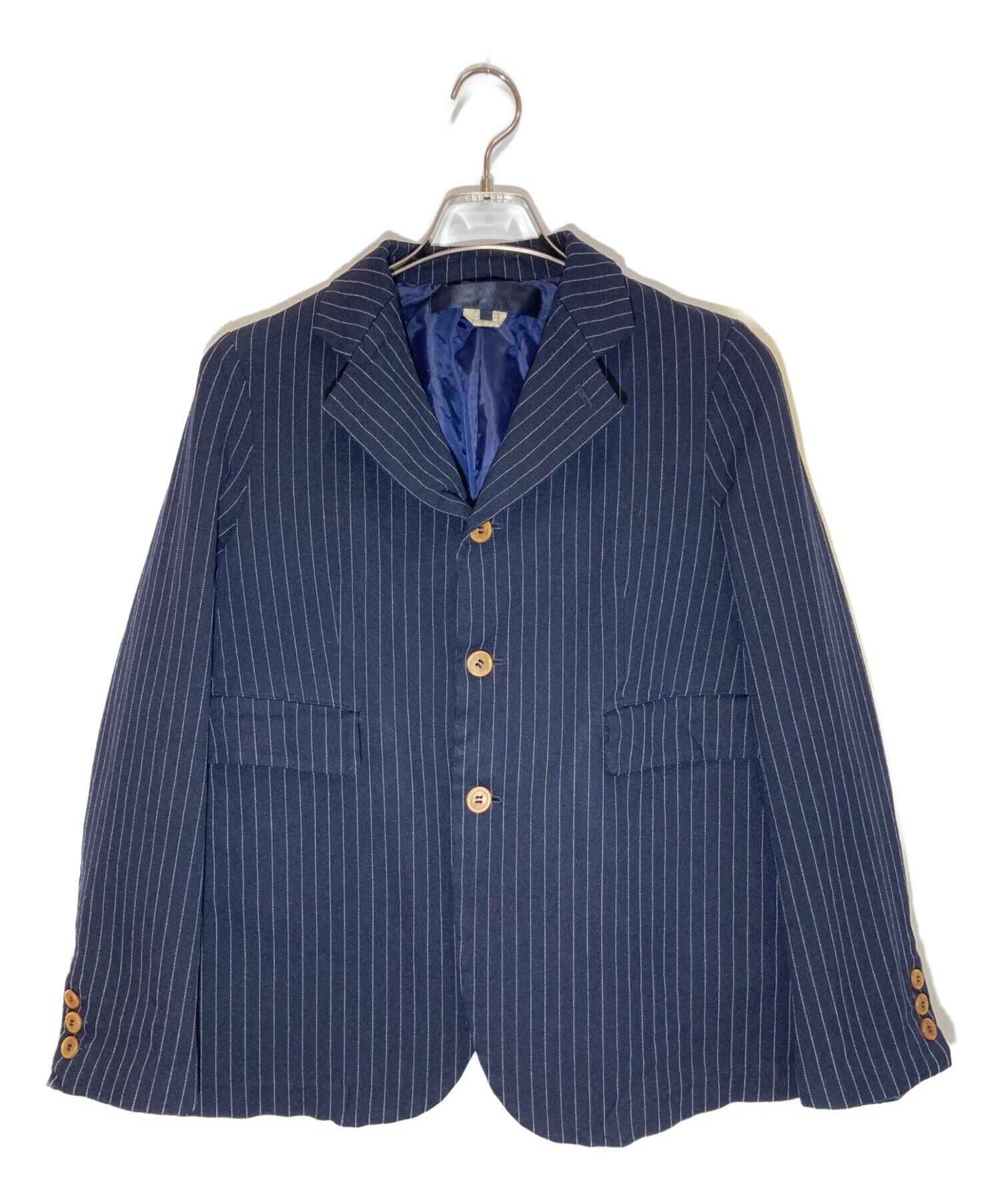 COMME des GARÇONS ネイビー ストライプ テーラードジャケット 中古・古着通販】COMME des GARCONS COMME des GARCONS