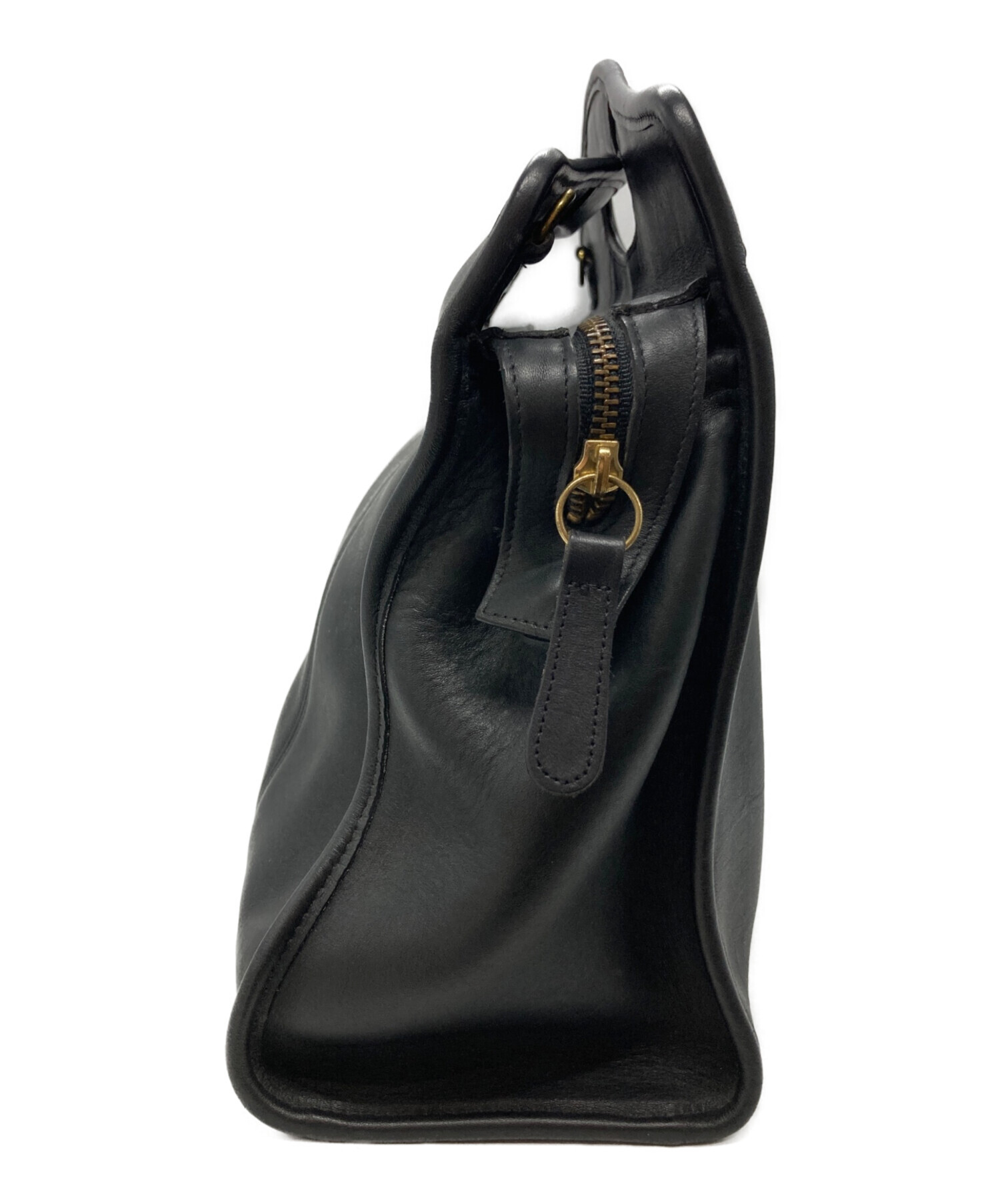 中古・古着通販】COACH (コーチ) 2wayレザーショルダーバッグ ブラック