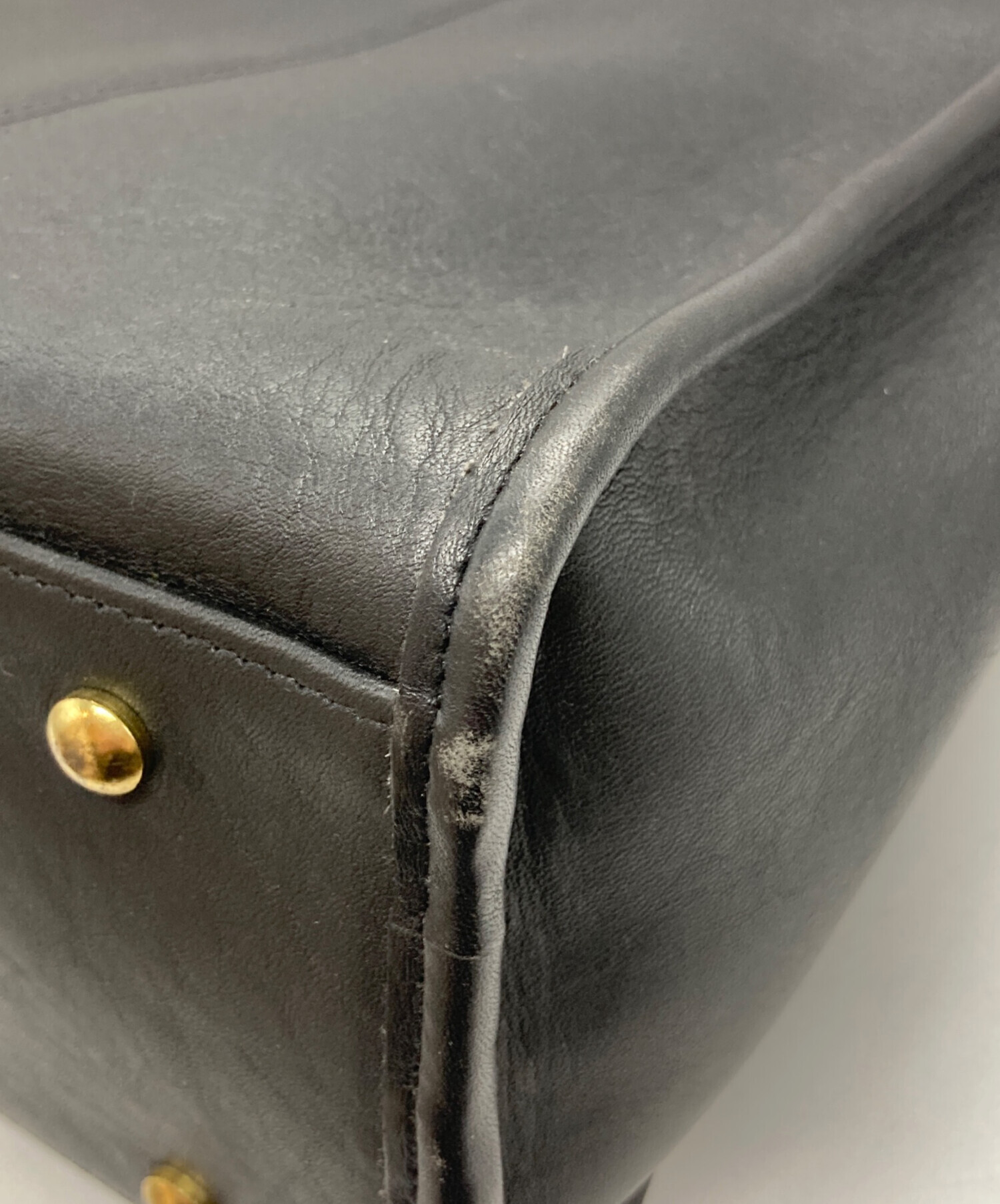 中古・古着通販】COACH (コーチ) 2wayレザーショルダーバッグ ブラック