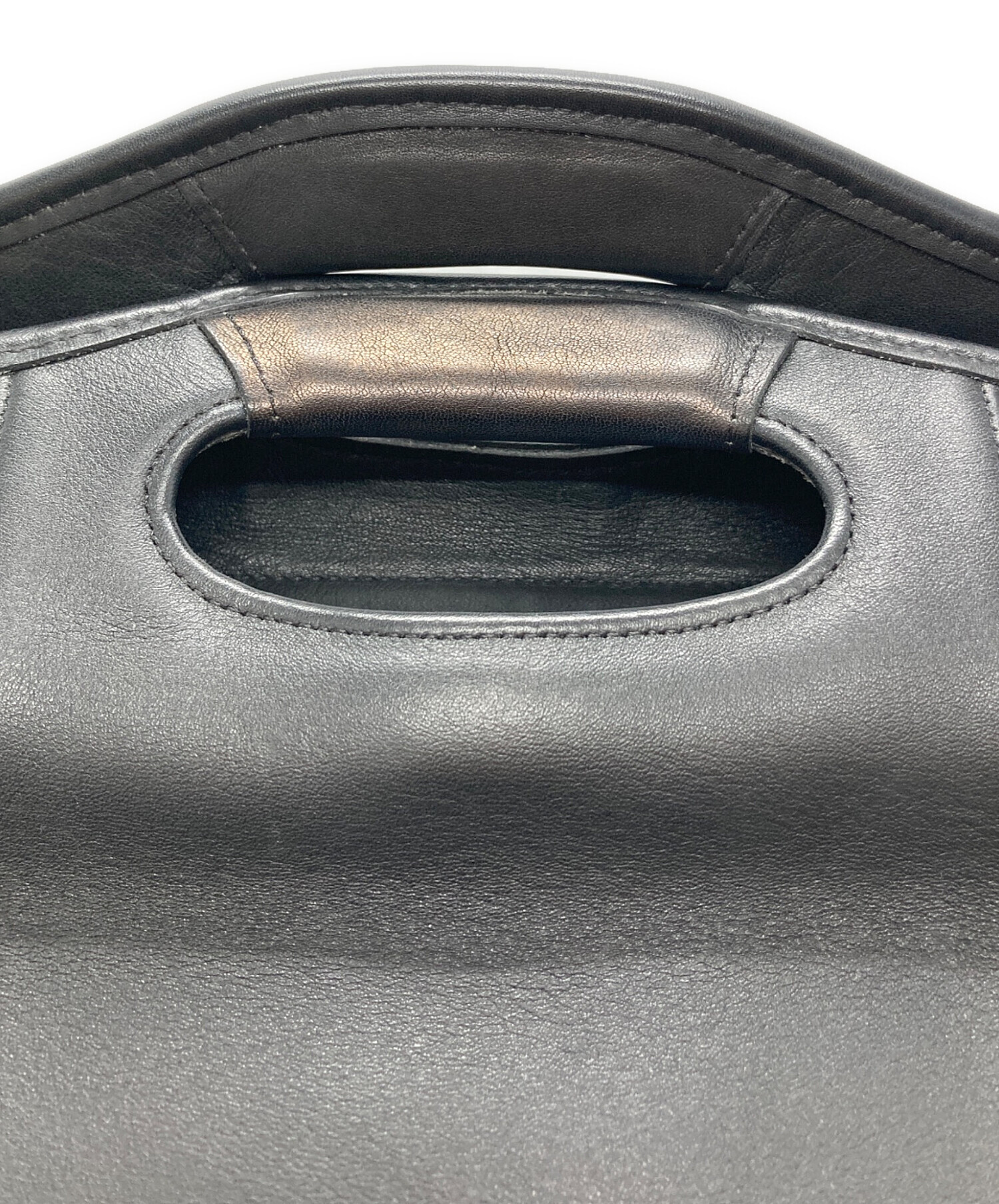 中古・古着通販】COACH (コーチ) 2wayレザーショルダーバッグ ブラック