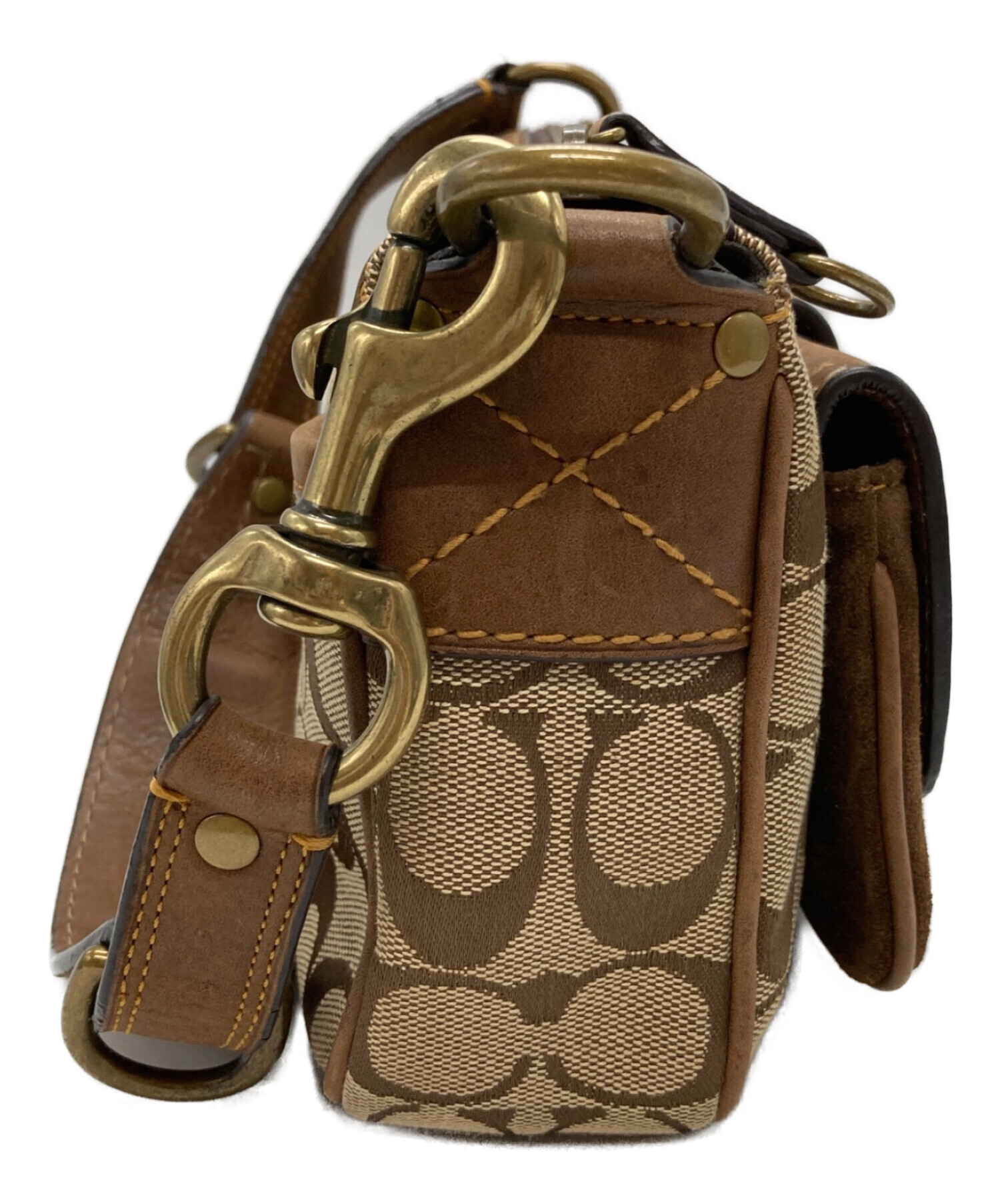 中古・古着通販】COACH (コーチ) ソーホー シグネチャー ハンドバッグ