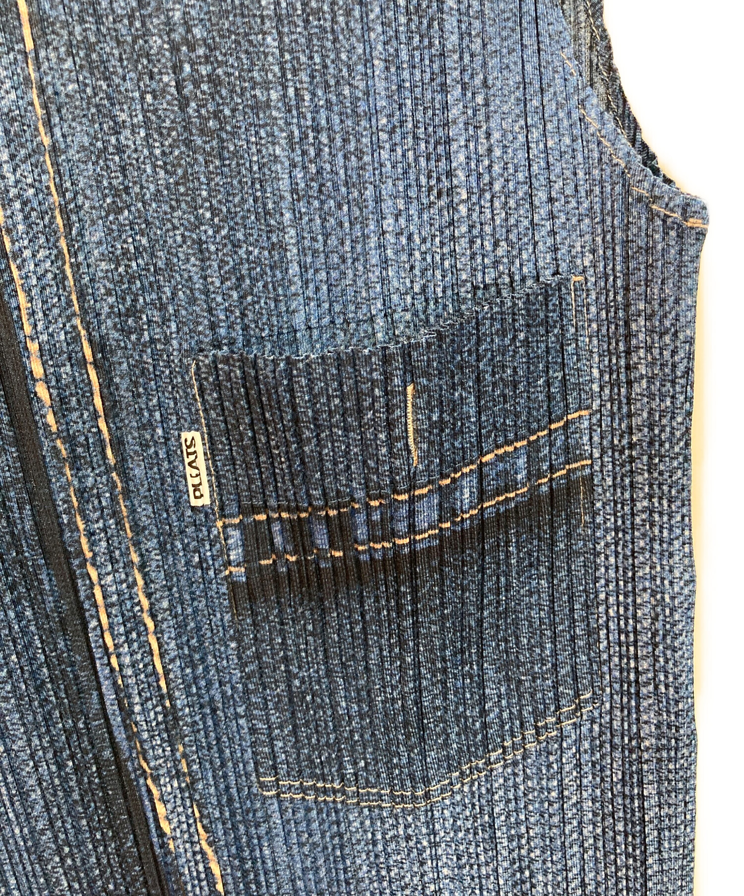 中古・古着通販】PLEATS PLEASE (プリーツプリーズ) デニム転写ロング 