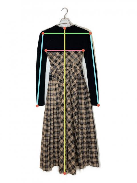 中古・古着通販】AND MARY (アンドマリー) Nadia check long dress
