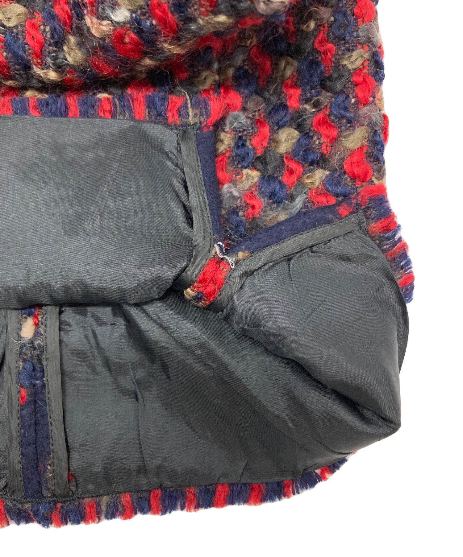 中古・古着通販】PRADA (プラダ) ウールスカート マルチカラー サイズ
