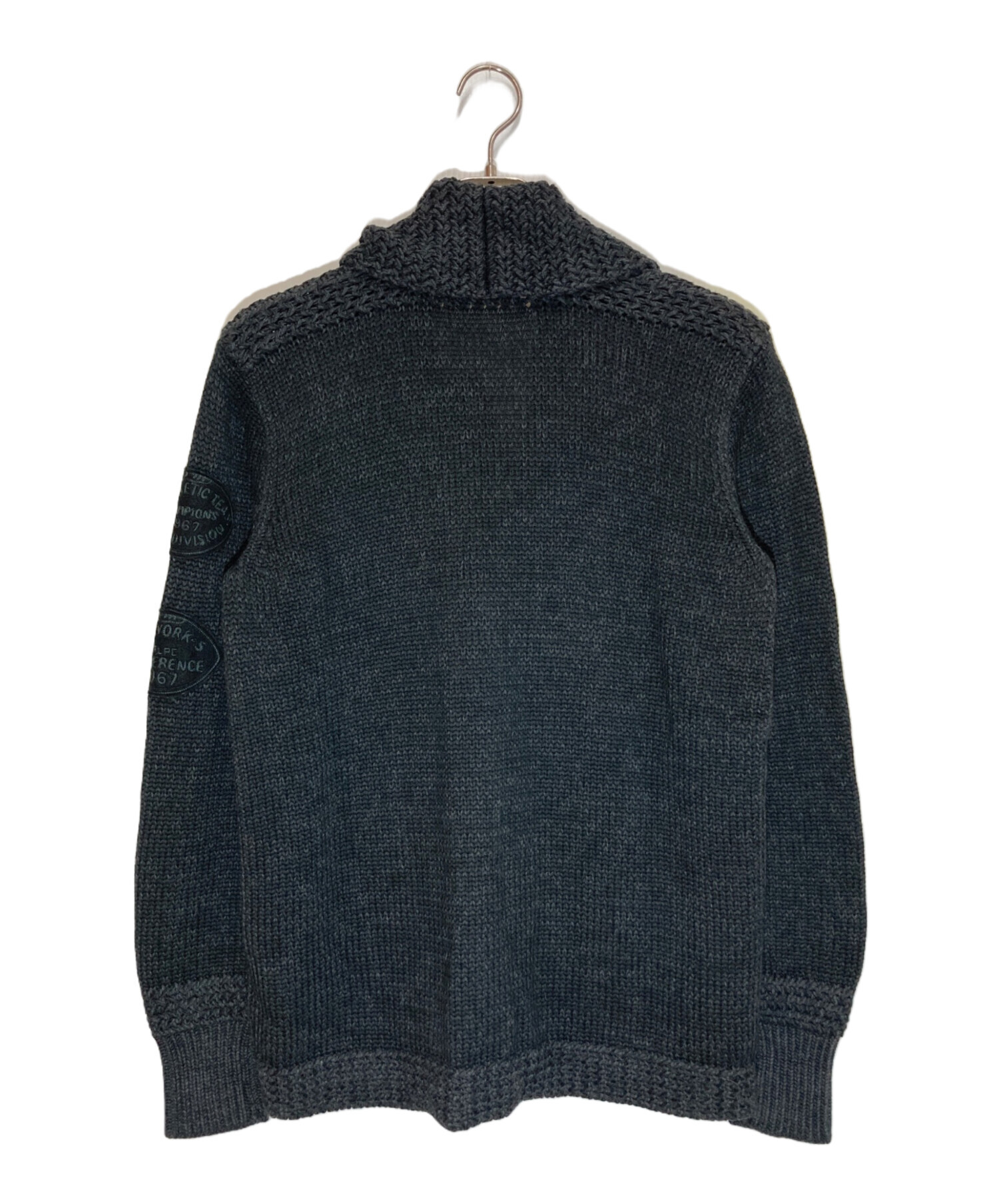 カーディガンショール Ralph lauren パッチワーク カーディガン メンズ