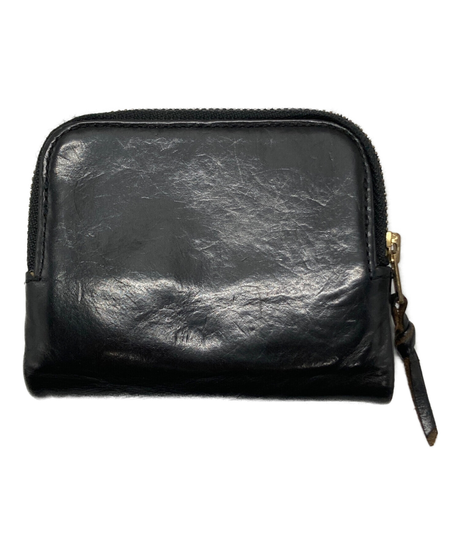 【PORTER（ポーター）】三つ折り財布 レザー ブラック 廃盤モデル　別注 中古・古着通販】PORTER (ポーター) ソーク 2つ折りレザー財布