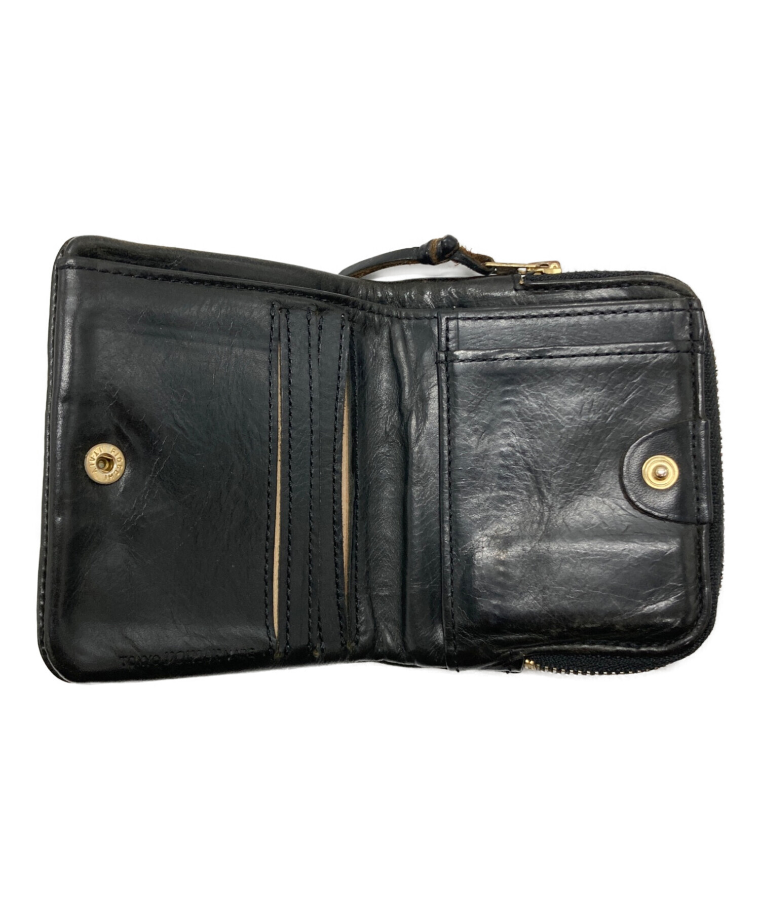 中古・古着通販】PORTER (ポーター) ソーク 2つ折りレザー財布