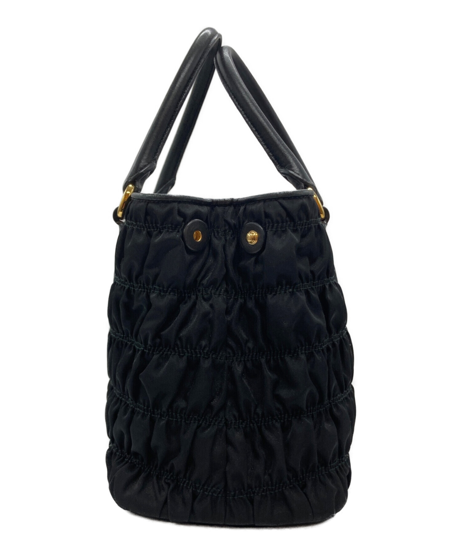 中古・古着通販】PRADA (プラダ) ギャザー2WAYショルダーバッグ
