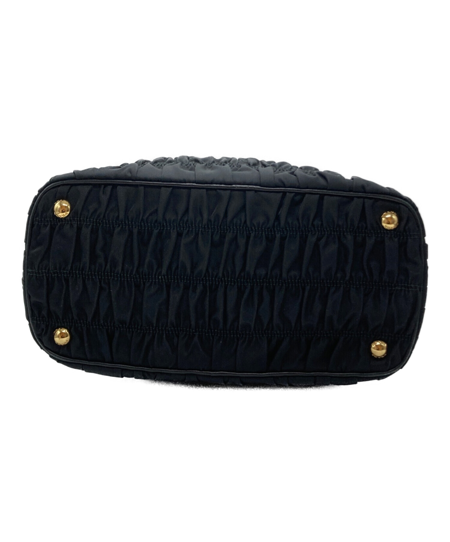 中古・古着通販】PRADA (プラダ) ギャザー2WAYショルダーバッグ