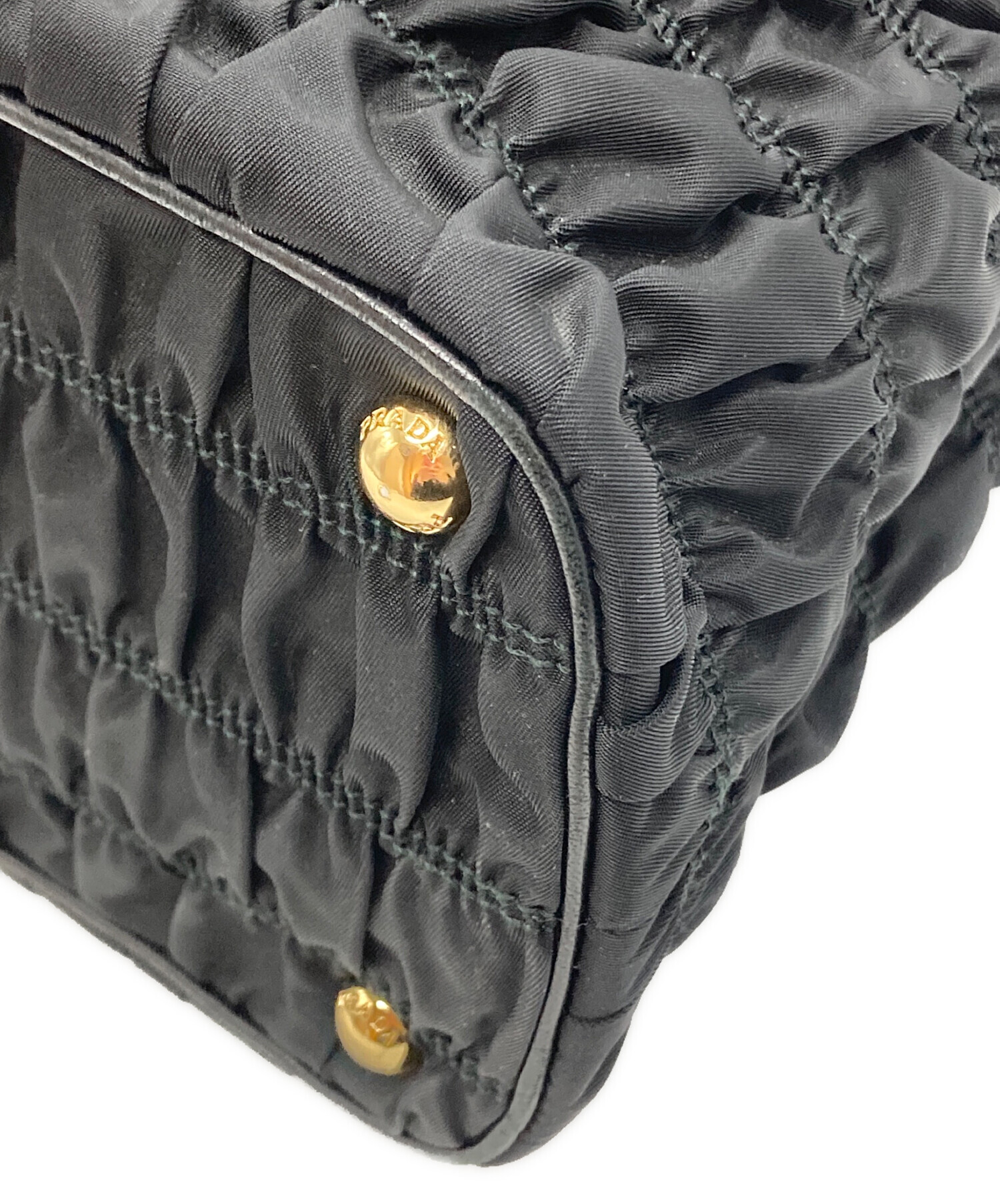 中古・古着通販】PRADA (プラダ) ギャザー2WAYショルダーバッグ