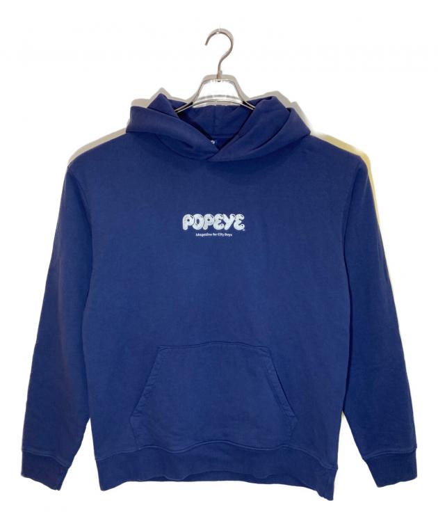 中古・古着通販】popeye (ポパイ) POPEYE Logo Hoodie / Deep Navy