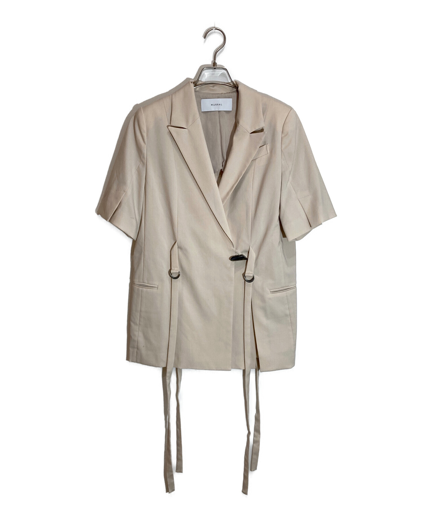中古・古着通販】MURRAL (ミューラル) Slit short sleeve jacket 