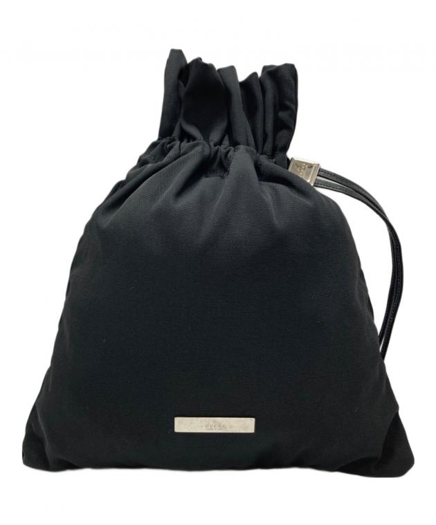 中古・古着通販】GUCCI (グッチ) 巾着ポーチ ブラック サイズ