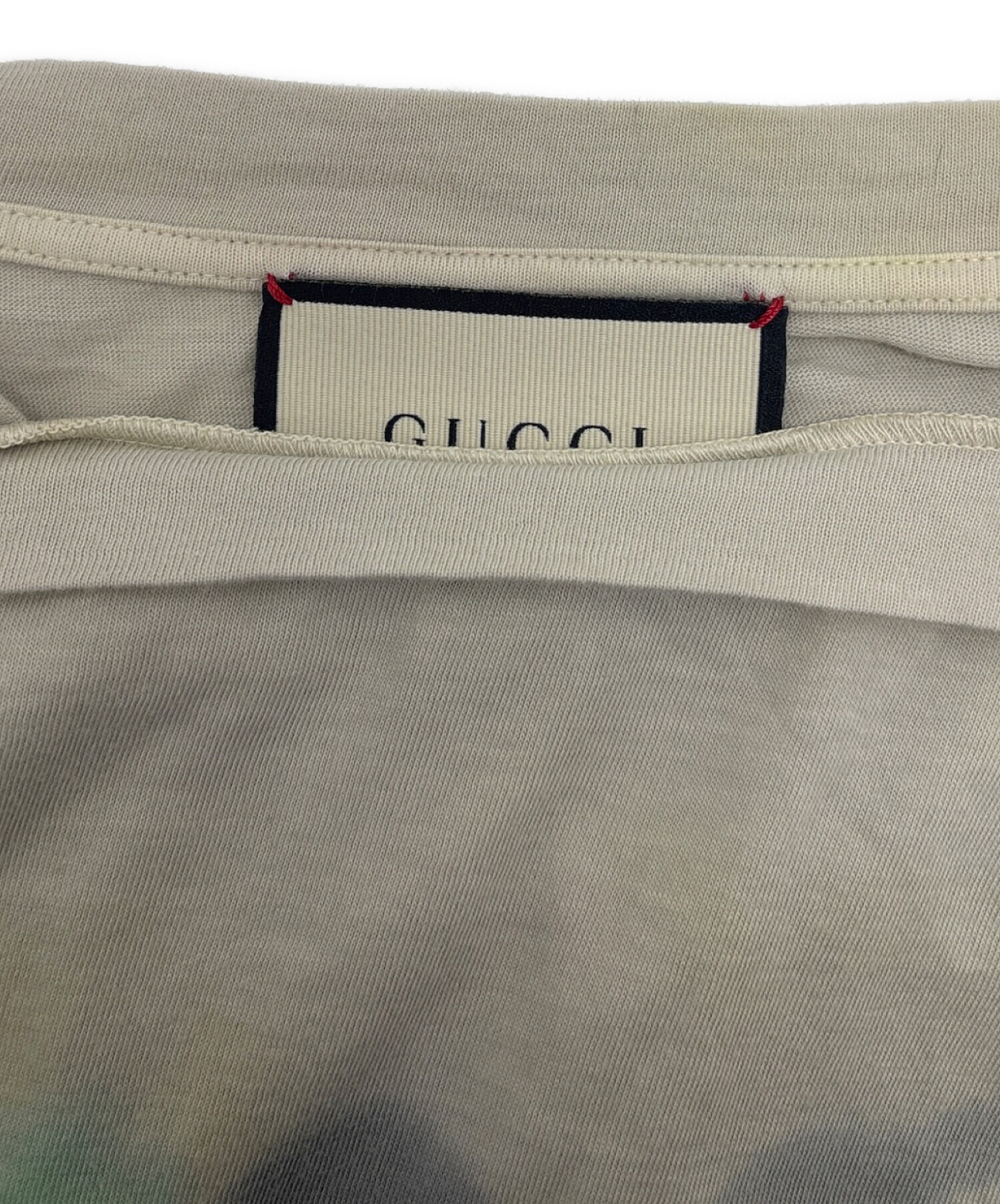 中古・古着通販】GUCCI (グッチ) タイダイロゴプリントTシャツ 