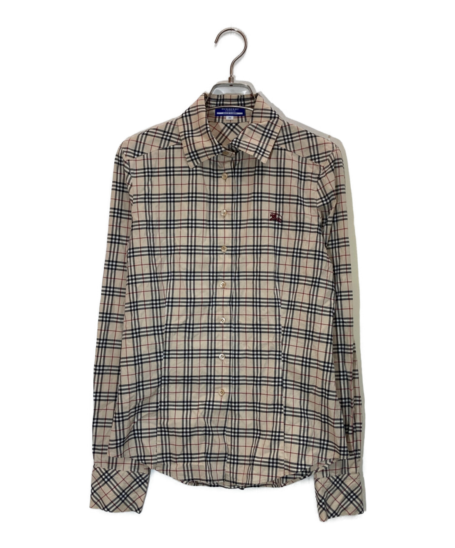 【タグ付】BURBERRY BLUE LABEL ノバチェック　ブラウス 中古・古着通販】BURBERRY BLUE LABEL (バーバリー ブルー レーベル