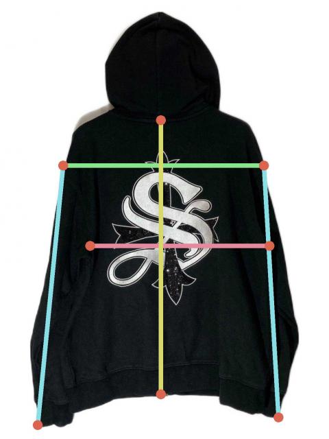 中古・古着通販】SUPPLIER (サプライヤー) Cross Zip Hoodie V2 ライン