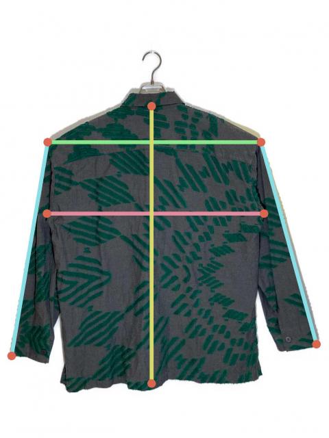 中古・古着通販】IM MEN (アイム メン) ジャガードシャツ グレー