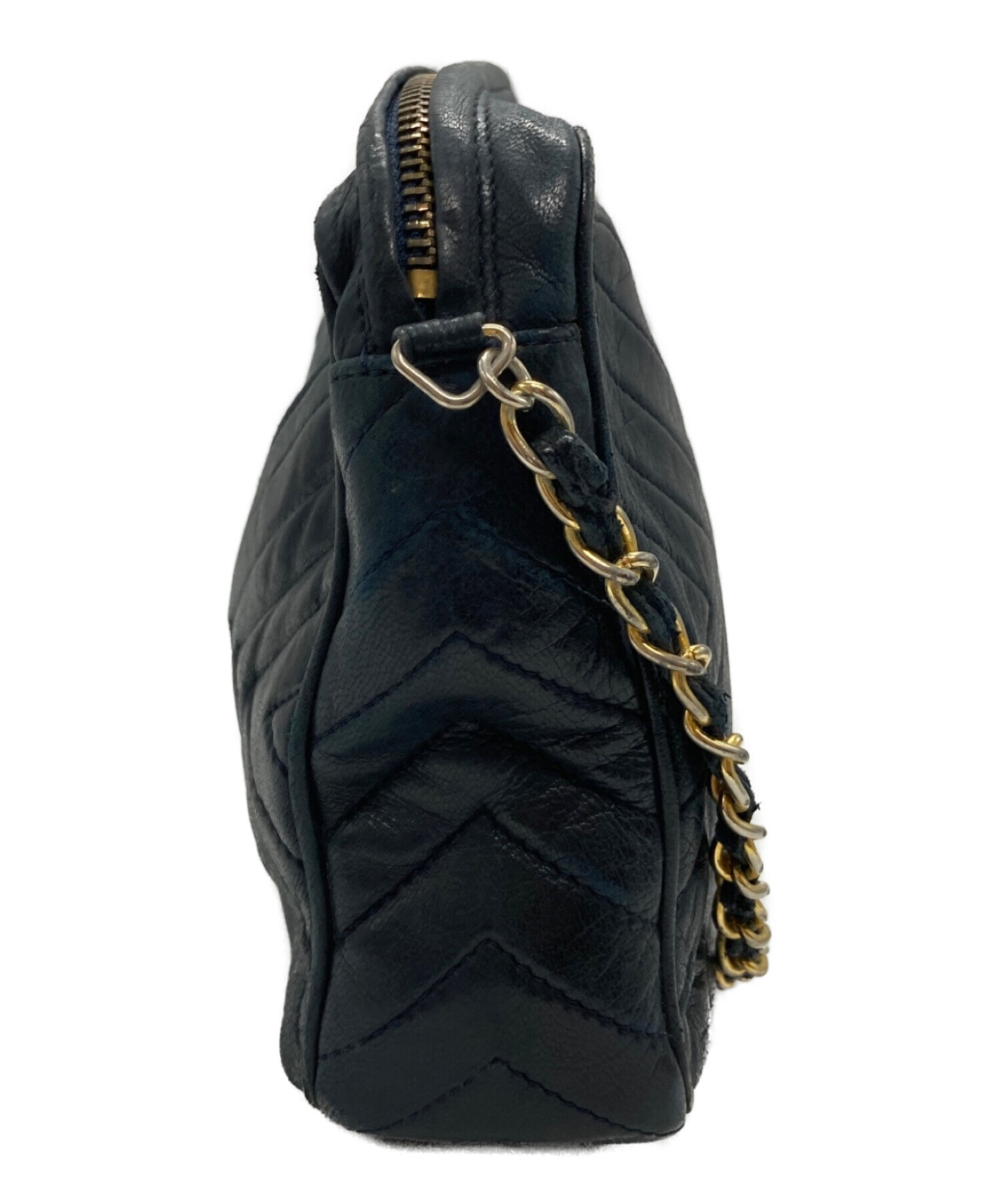 CHANEL　シャネル　ラムスキン　チェーン　　ショルダーバッグ 中古・古着通販】CHANEL (シャネル) ラムスキン チェーンショルダー