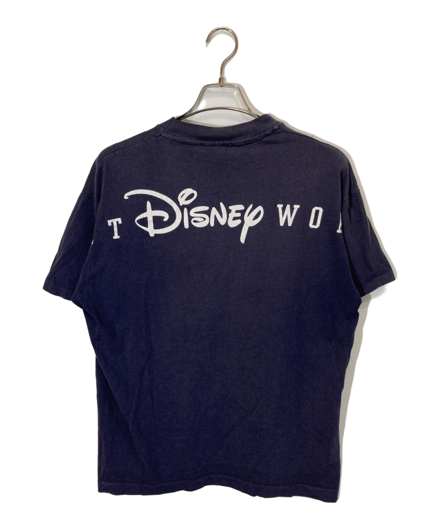 中古・古着通販】Disney (ディズニー) 90sプリントTシャツ ネイビー